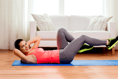 упражнения, чтобы убрать жир с живота